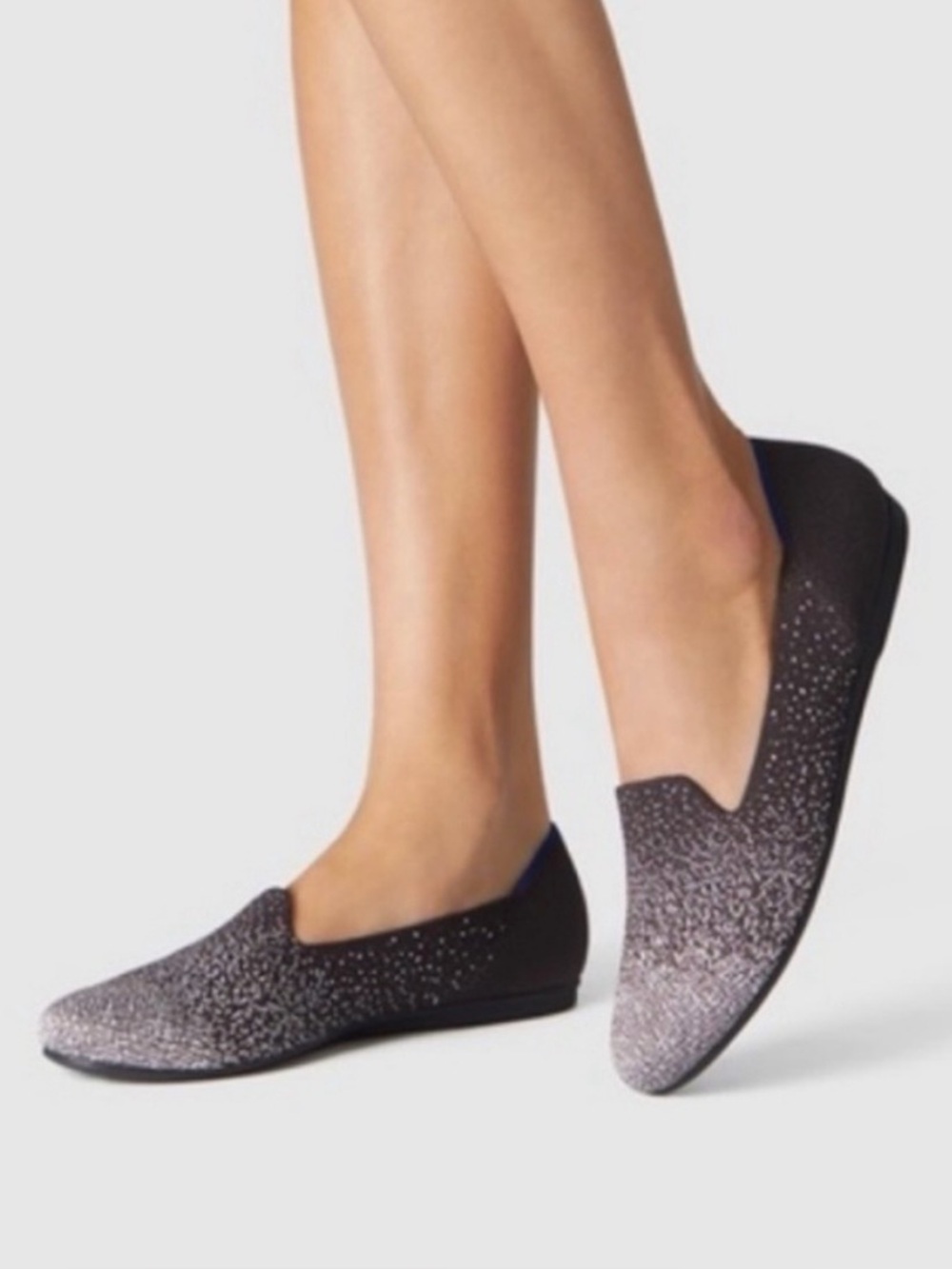 Rothy’s Twilight Metallic Ombre Loafers Chocolate - Picture 2 of 8